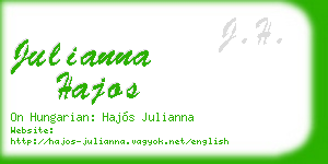 julianna hajos business card